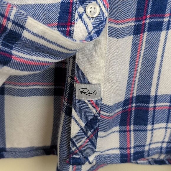 Rails Hunter Plaid Button Front Shirt Size L - Picture 7 of 11
